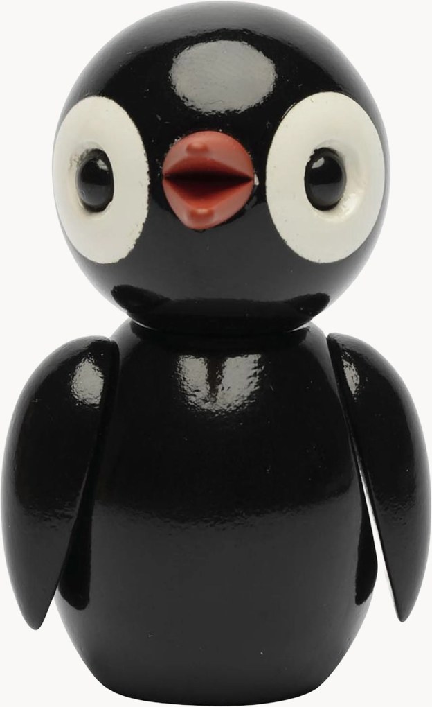 Oggetto decorativo in legno di faggio fatto a mano Bold Black