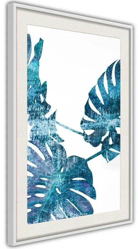 Poster  Sapphire Monstera  Cornice Quadri Cornice nera, Larghezza x Altezza Home decor 30x45