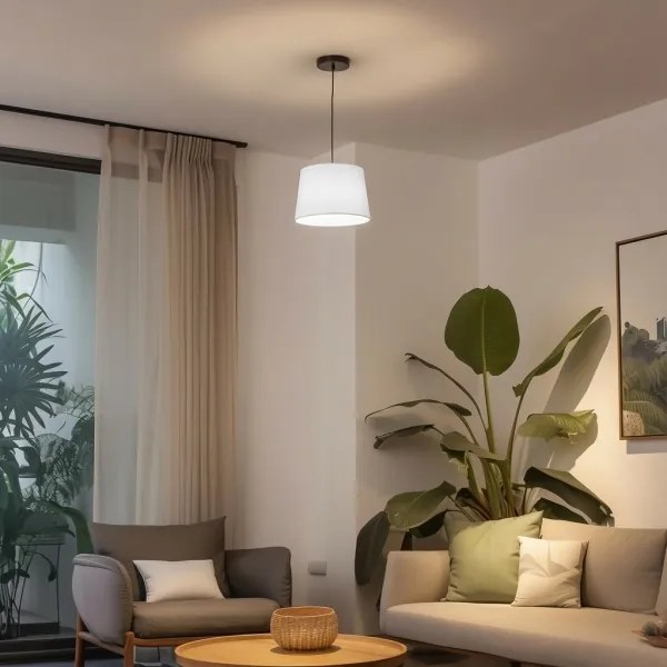 Brilagi - Lampada a sospensione LED con cavo CERIA 1xE27/40W/230V Ø 30 cm bianco