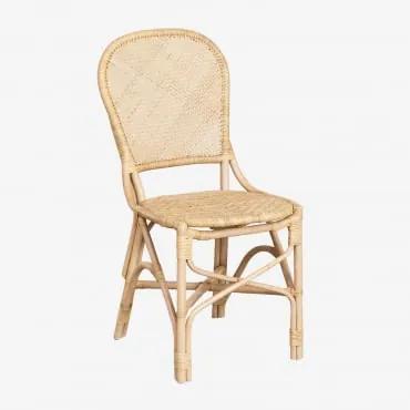Confezione da 4 sedie da giardino in rattan Zariel NATURAL - Sklum