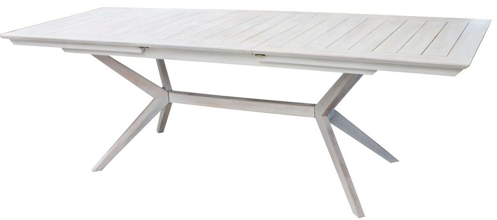 CAESAR - set tavolo in legno massiccio di acacia con 4 sedie e 2 poltrone Sortis