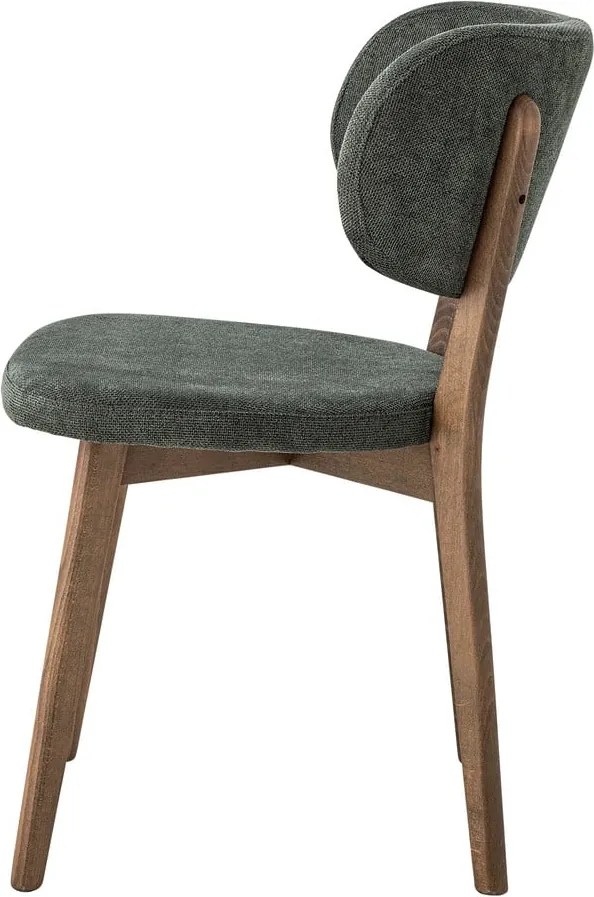 Sedia da pranzo verde scuro/marrone Cally – Bloomingville