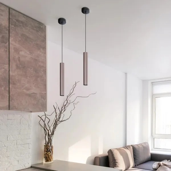 Lampada a sospensione con cavo LUNGOMARE 1xGU10/10W/230V cromata