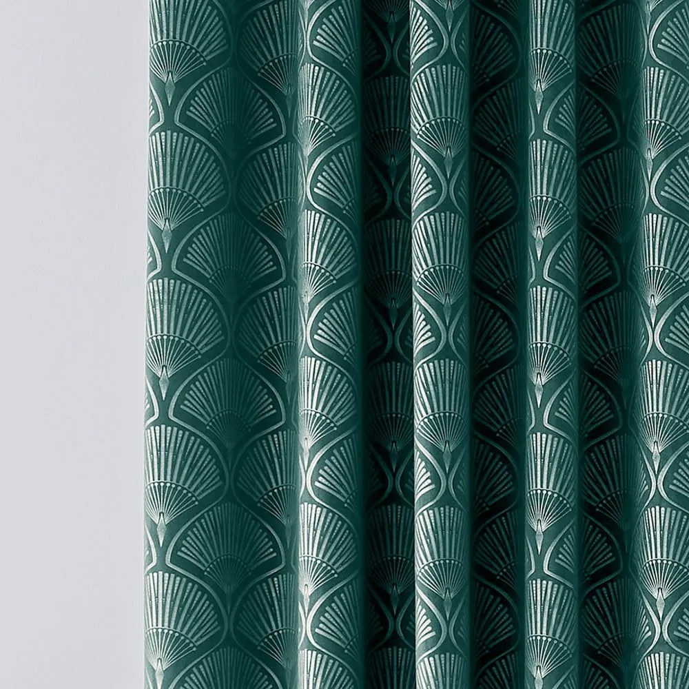 Tende in set verdi 2 pz 168x183 cm Art Deco Pearl – Catherine Lansfield