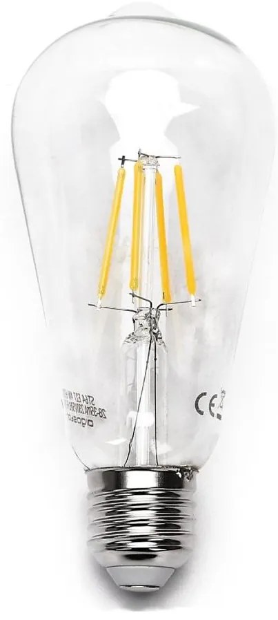Lampadina LED FILAMENT ST64 E27/6W/230V 2700K - Aigostar