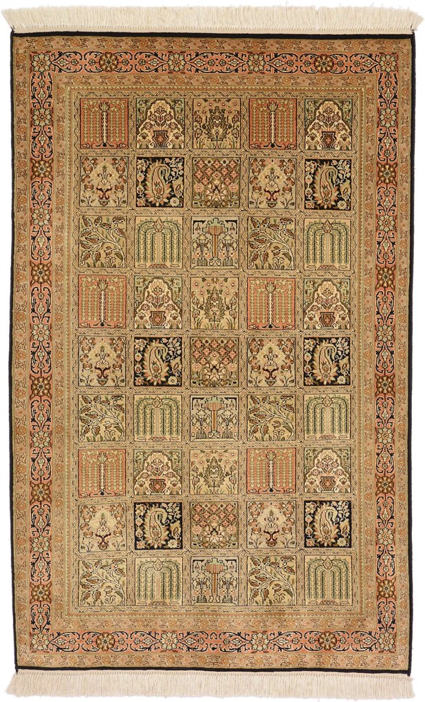 Cashmere Silk Tappeto orientale 130 x 80 (Indian) Annodato A Mano