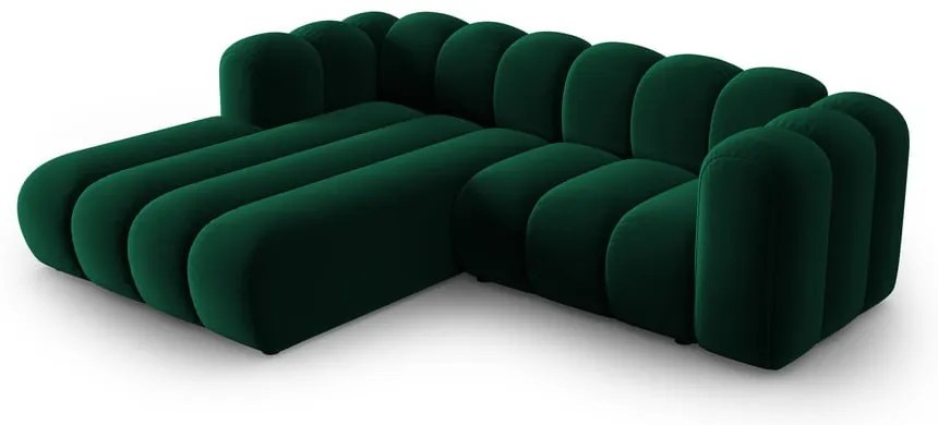 Divano angolare verde scuro ad angolo sinistro Lupine - Micadoni Home