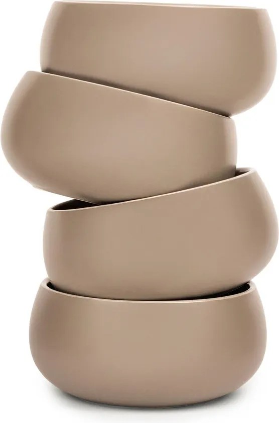 Ciotoline in set beige in gres 4 pz 600 ml Terra Luma – Bonami Selection