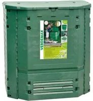 Compostiera da Giardino 900L 100x100xH100cm Rama Thermo-King Verde