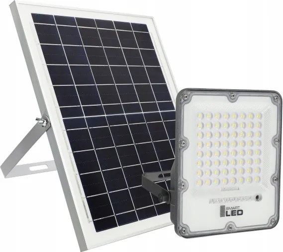 Proiettore solare dimmerabile a LED/100W/3,2V 5000K 10500 mAh IP65 nero + telecomando