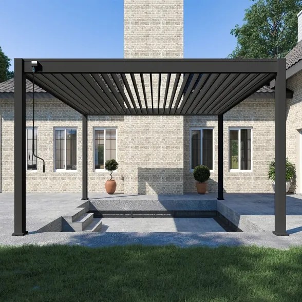 Pergola bioclimatica Ombréa autoportante 4x4M in alluminio