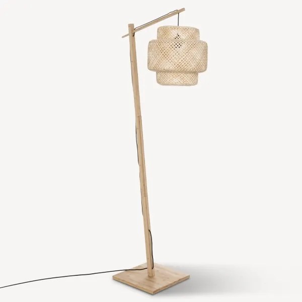 Atmosphera - Lampada con piedistallo LIBY 1xE27/40W/230V bambù