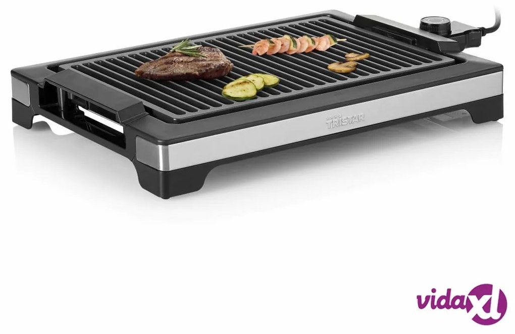 Tristar Piastra e Barbecue Elettrico 2000 W 37x25 cm Nero