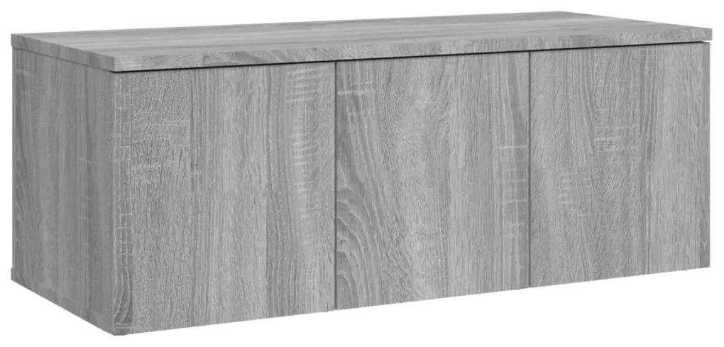 Mobile porta tv grigio sonoma 80x34x30 cm in legno multistrato