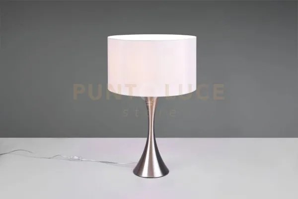 Lampada sabia  metallo acciaio 515700107 paralumme bianco