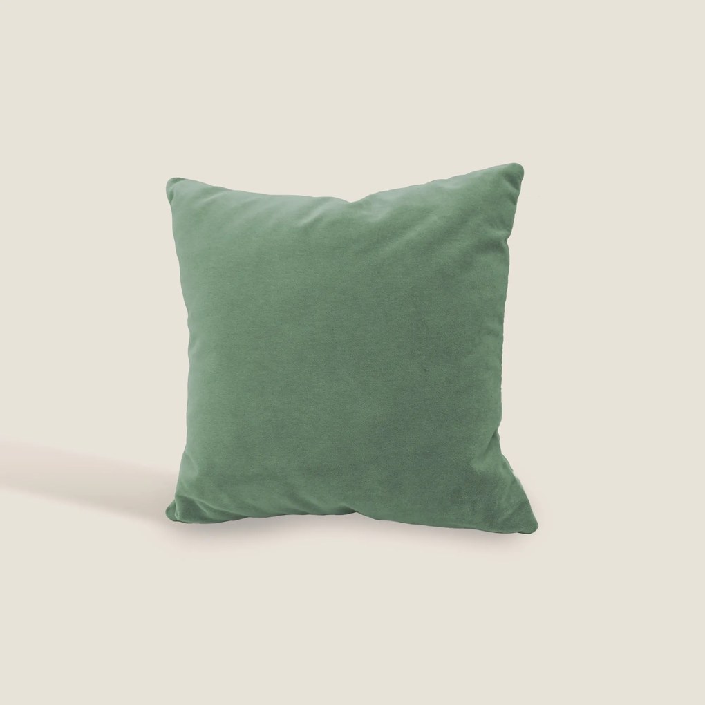 Luxury cuscino quadrato in velluto misto cotone disponibile in diversi colori