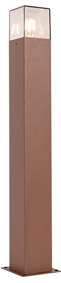 Lampada da terra da esterno industriale marrone ruggine 70 cm IP44 - Denmark