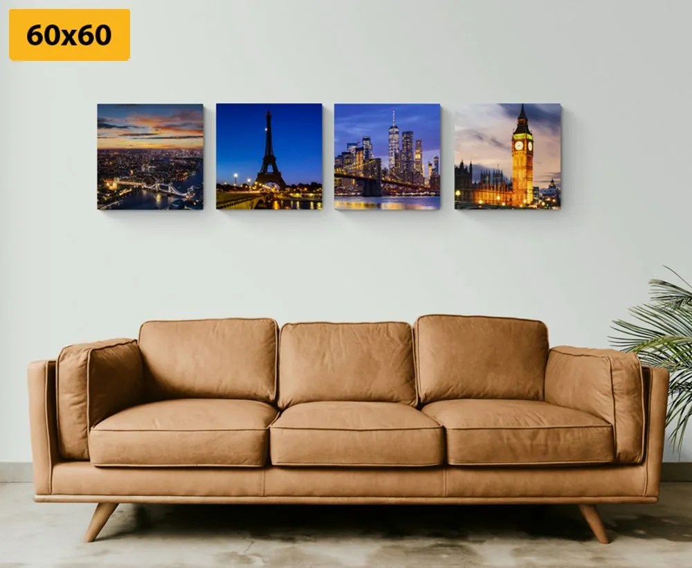 Set di quadri – Città notturne