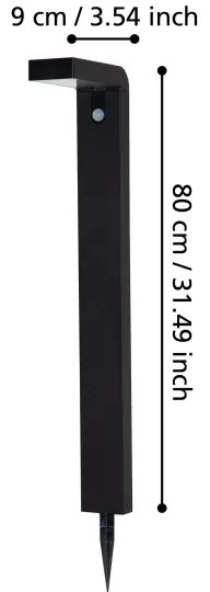 Eglo 900246 - LED Lampada solare da esterno con sensore 18xLED/0,2W/3,7V IP44