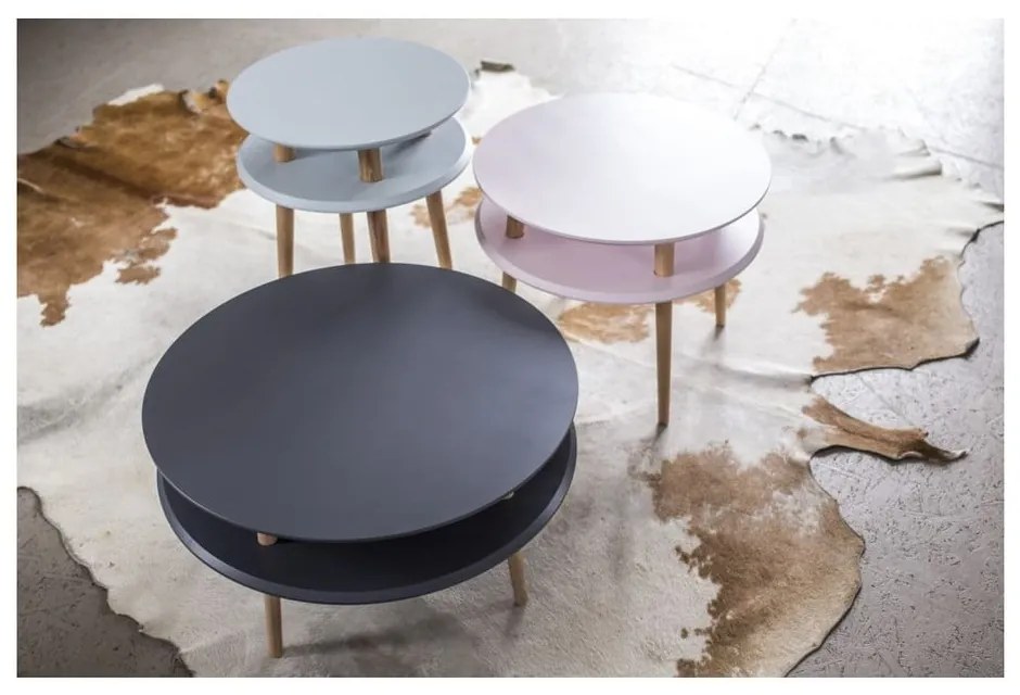 Tavolino grigio scuro UFO, ⌀ 57 cm Ufo - Ragaba