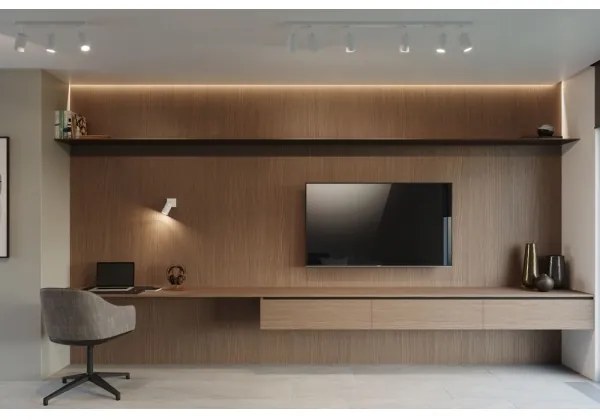 Sollux SL.0331 - Faretto RING 4L 4xGU10/10W/230V bianco