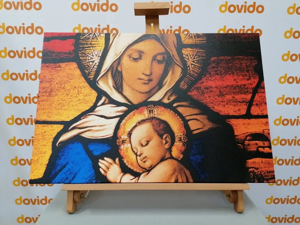 Quadro su tela – Madonna con bambino