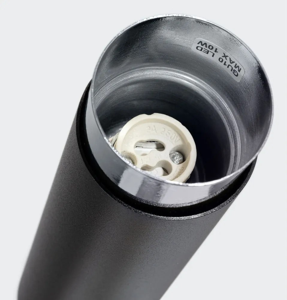 Plafoniera nera/argentata Crown – Sollux