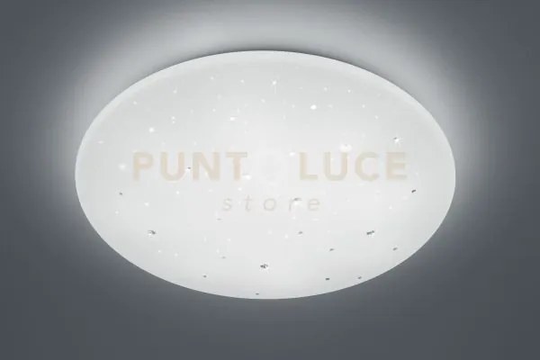 Achat plafoniera led con applicazioni cristalli diffusore effetto c...