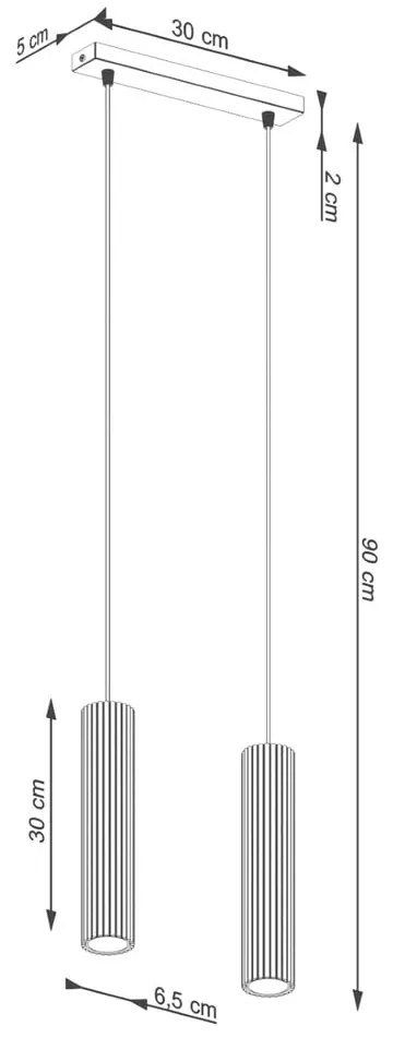 Lampadario color mattone Gleam – Sollux