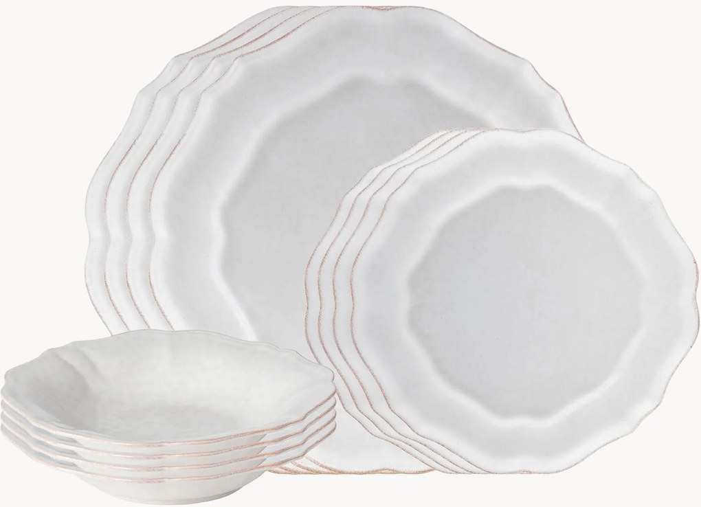 Servizio di piatti Impressions con piatto fondo, set da 12