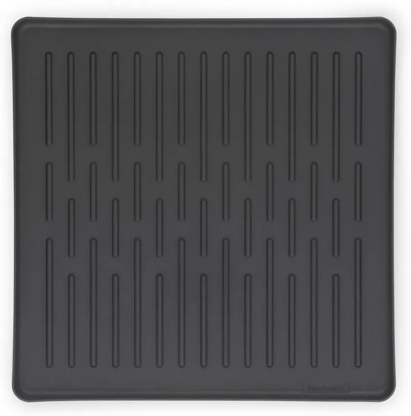 Scolapiatti grigio scuro in metallo a due livelli 37x33 cm - Brabantia