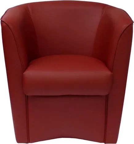Poltrona in ecopelle bordeaux poltroncina