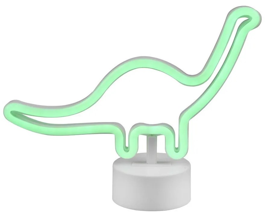 Lampada da tavolo a LED bianca (altezza 20 cm) Bronto - Reality