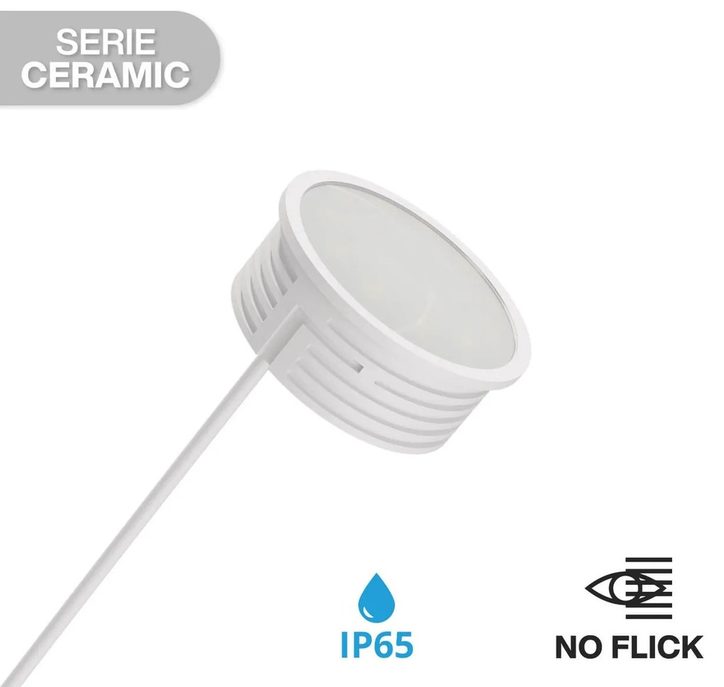 Modulo LED GU10 6.5W IP65 Ceramic - Angolo 120° Colore Bianco Freddo 6.000K