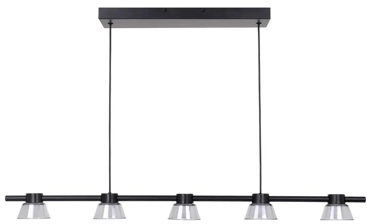 Lampadario LED design Antidus nero Ø45cm, luce calda 2800 lumen, INSPIRE