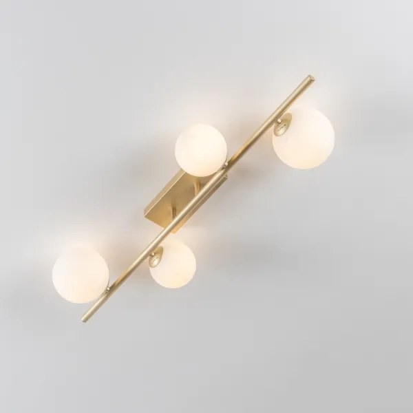 Brilagi - Lampadario a plafone LED MILLA 4xG9/3W/230V oro/bianco