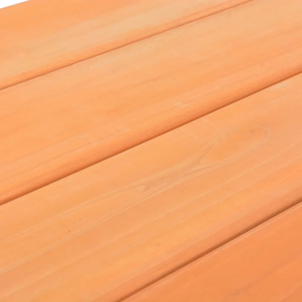 Tavolo e panche da picnic 89x79x50 cm legno massello di abete