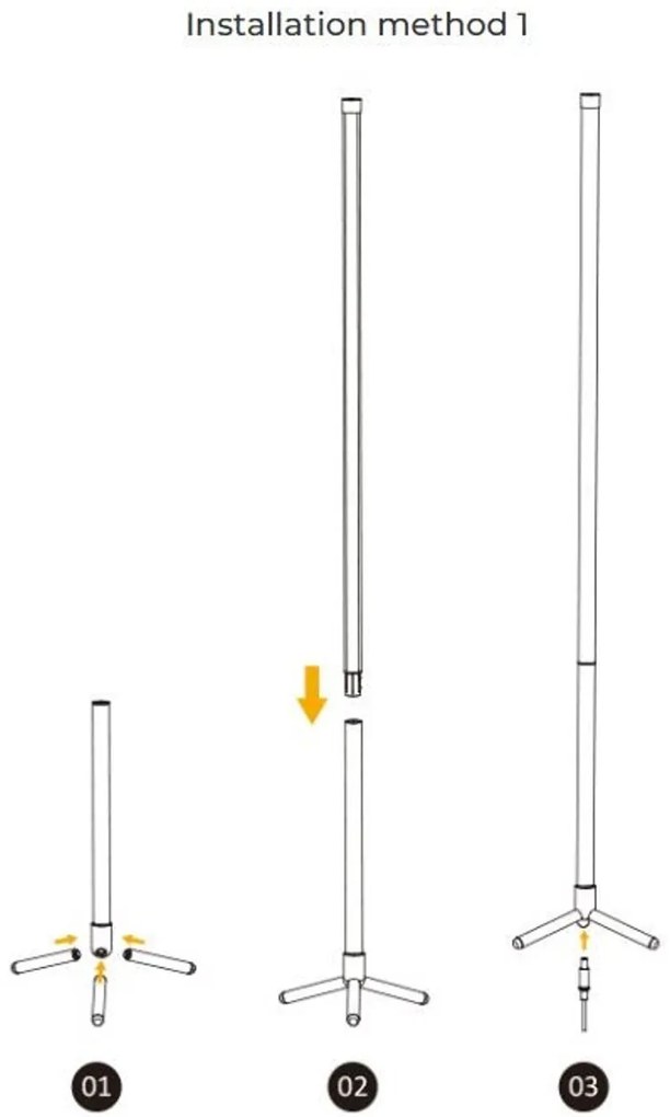 Lampada da Pavimento LED 12W RGB+CCT Smart e da Telecomando