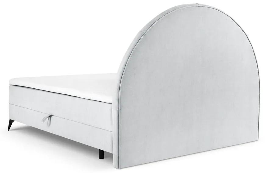 Letto boxspring grigio chiaro con contenitore 160x200 cm Sunset - Cosmopolitan Design
