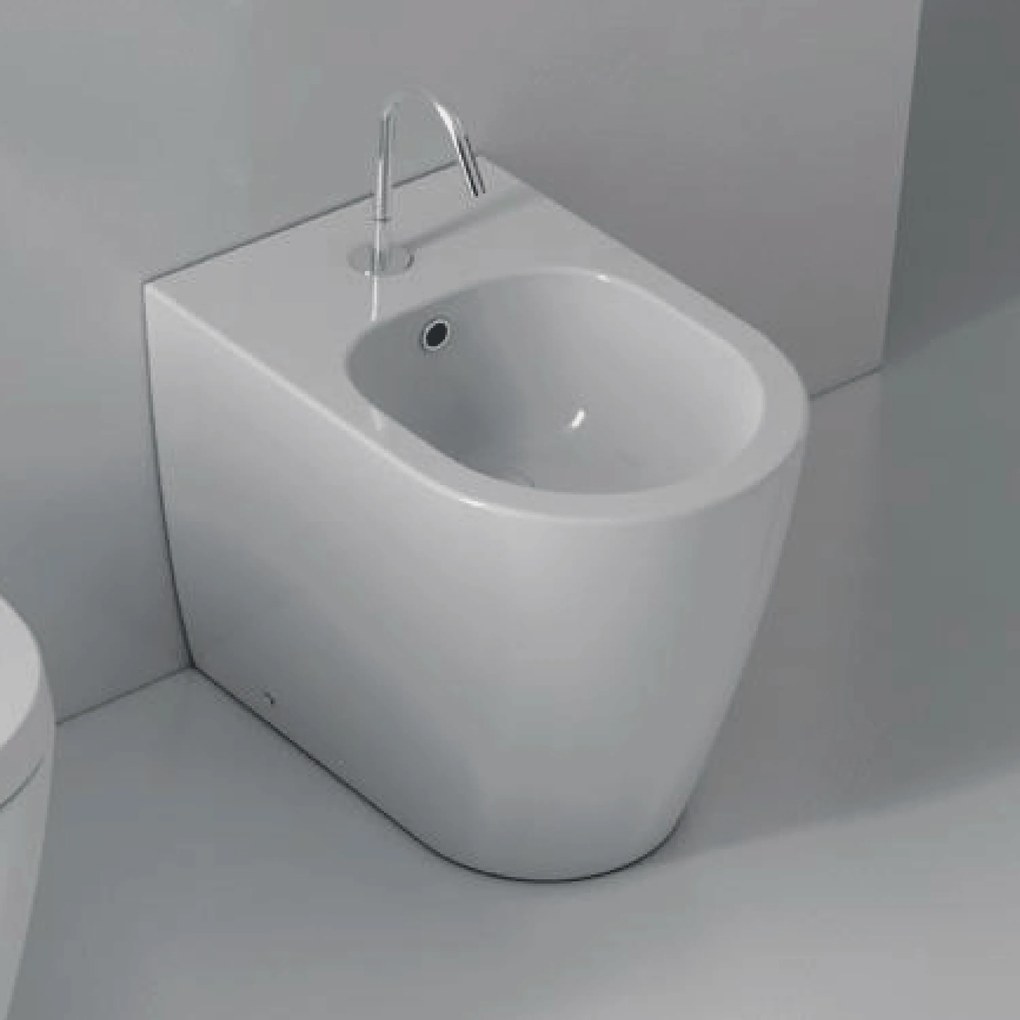 Bidet Da Terra Domus Falerii Bianco Lucido "Foglia Medium"