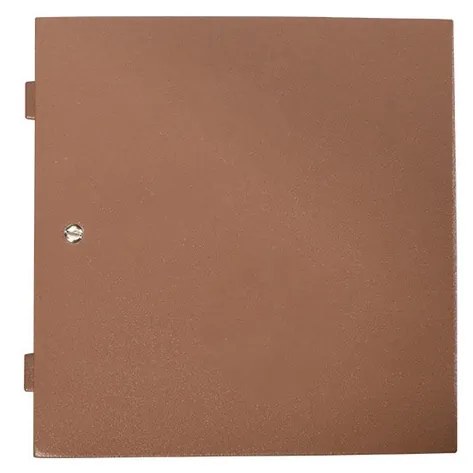 Applique Line Design E27 Mattone Ruggine Corten IP65 Antiabbagliamento