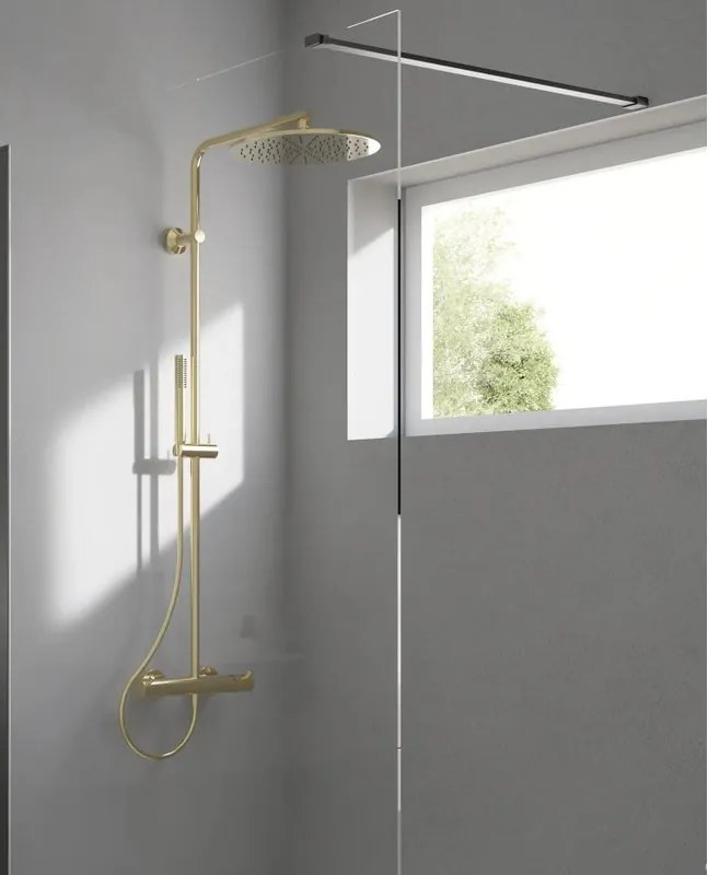 Colonna doccia con miscelatore Concept Air Brushed Gold