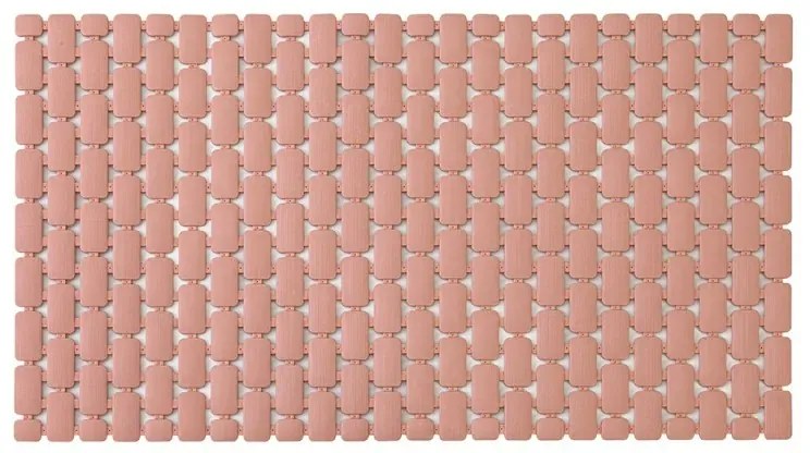 Tappetino antiscivolo doccia rosa 40x73 cm in plastica Spring