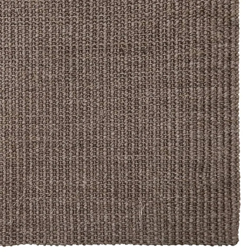 Tappeto in Sisal Naturale 80x250 cm Marrone