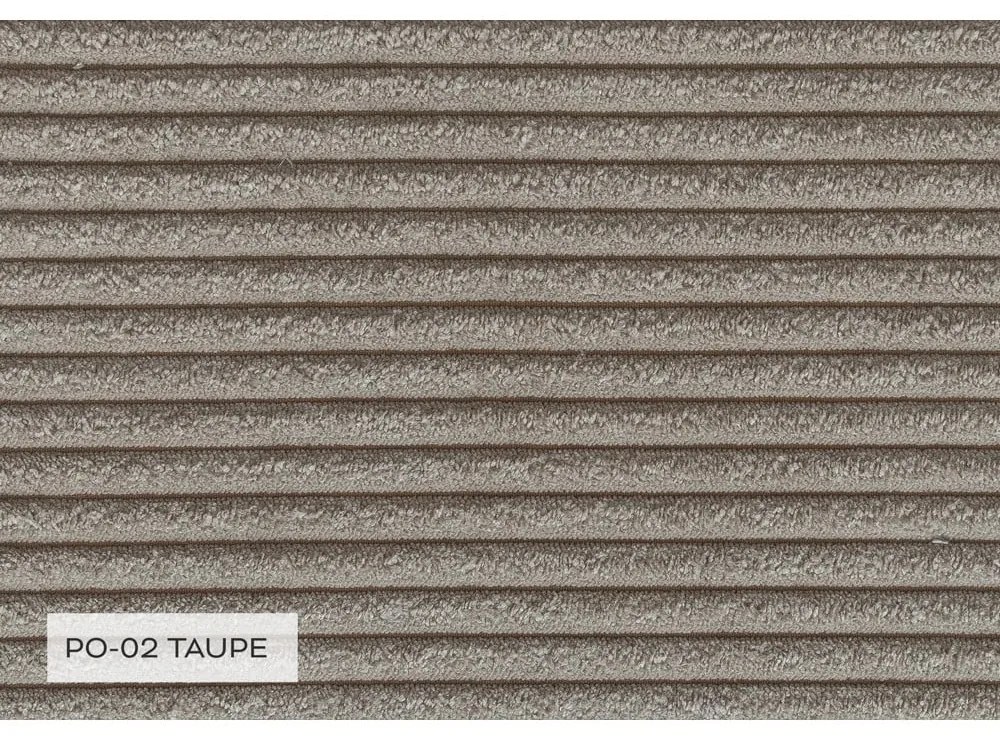 Divano letto angolare in velluto a coste beige Brave Dave - Miuform