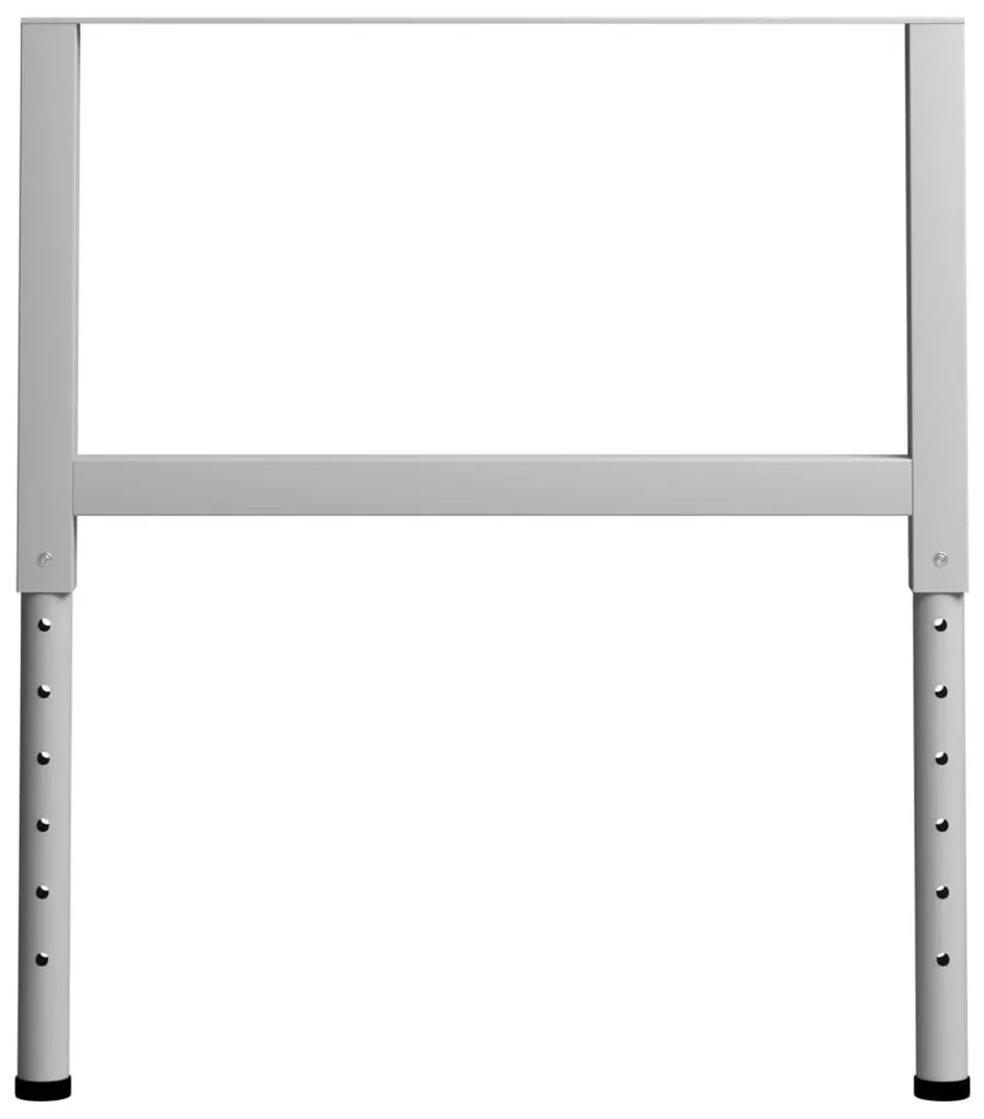 Telai per banco da lavoro 2 pz in metallo 85x(69-95,5) cm grigi