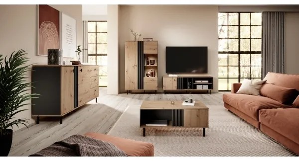 Mobile TV BADIA rovere/antracite