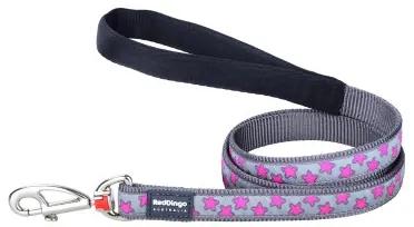 Guinzaglio per Cani Red Dingo STYLE HOT PINK ON COOL GREY 15mm x 120 cm