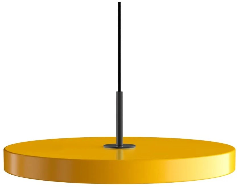 Apparecchio a sospensione LED giallo con paralume in metallo ø 43 cm Asteria Medium - UMAGE