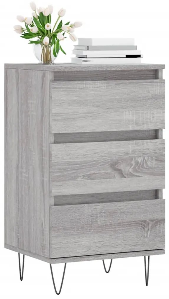 Credenza grigio sonoma 40x35x70 cm in legno multistrato